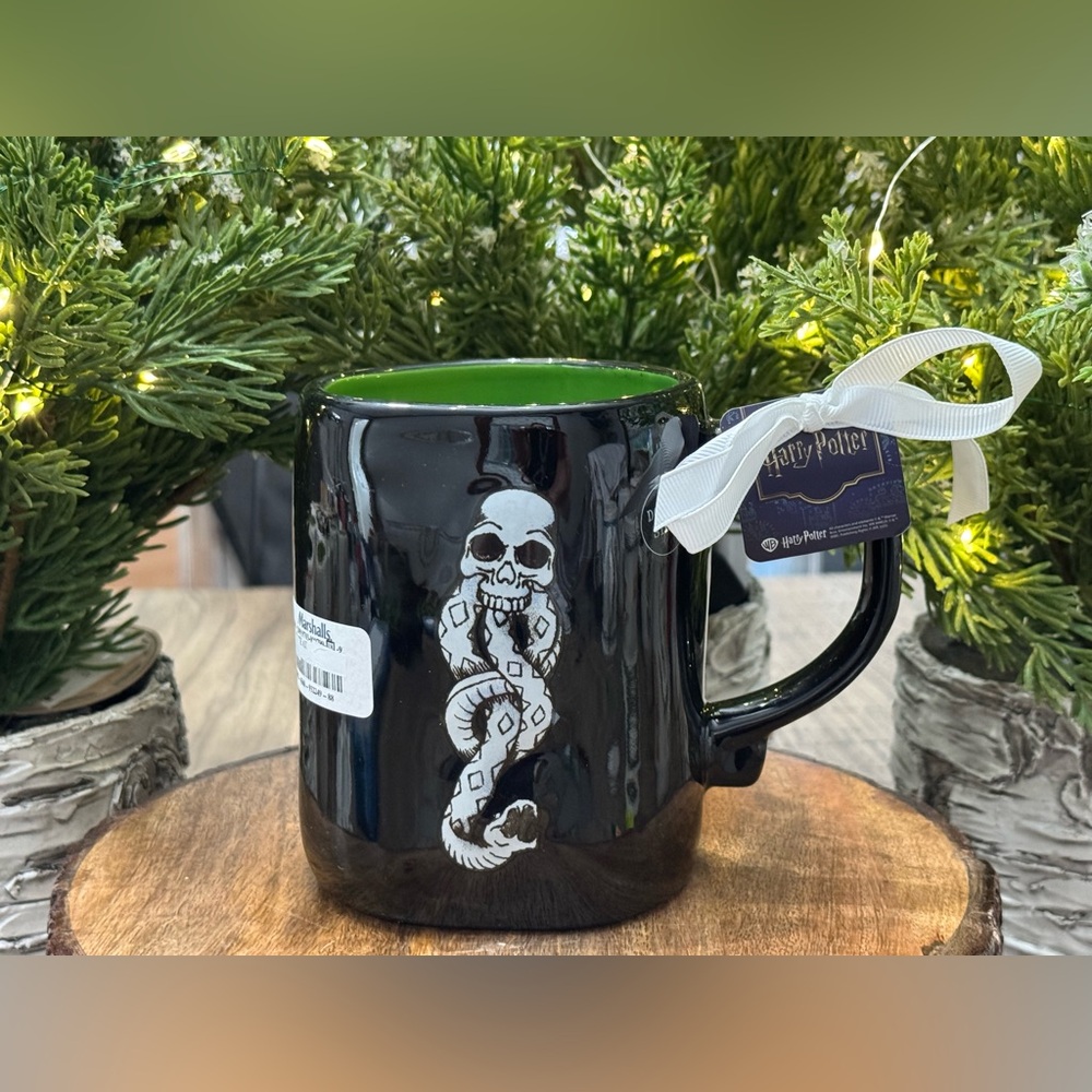 Brand New w/Tags Rae Dunn Harry Potter HE WHO MUST NOT BE NAMED Double Sided Mug